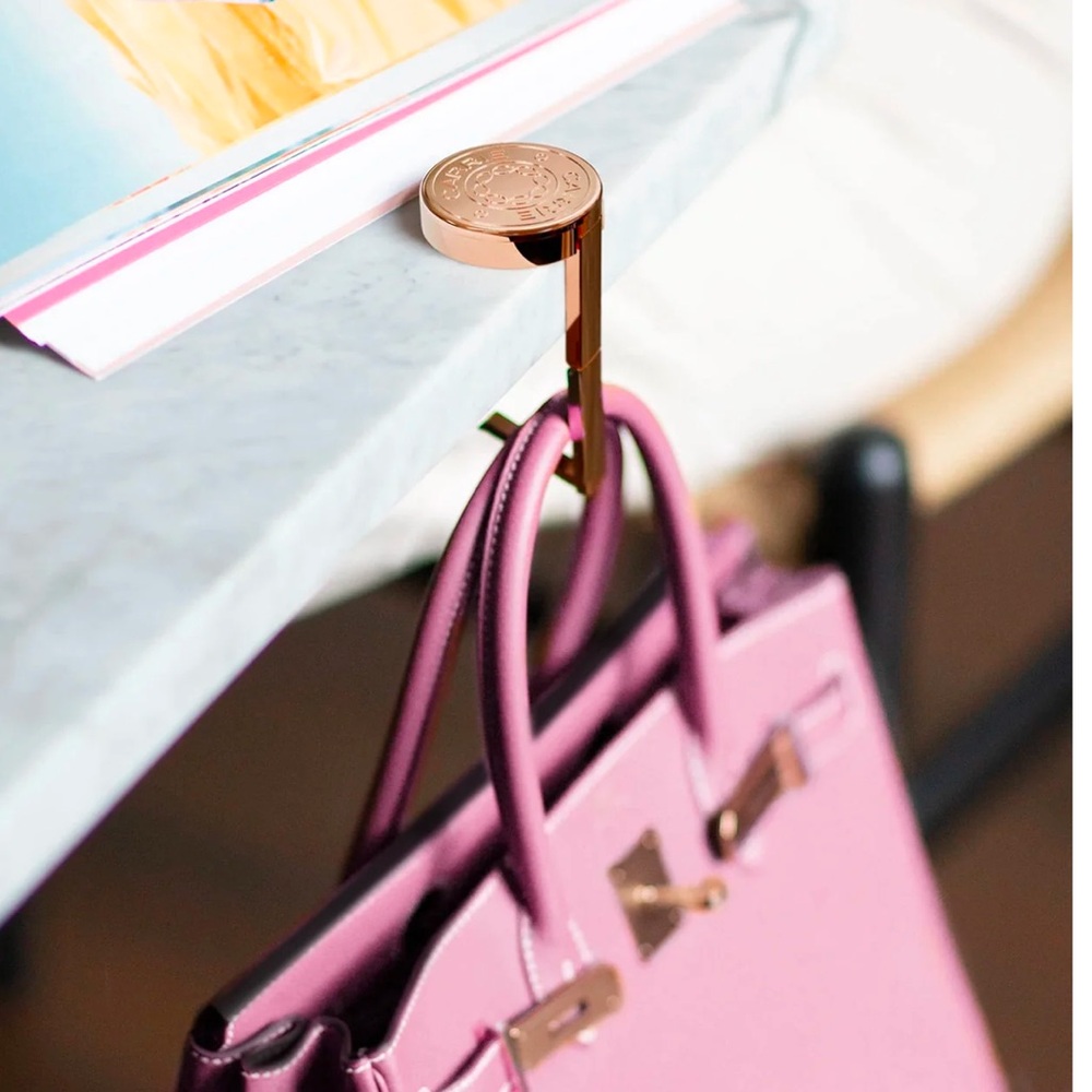 Elegant Rose Gold Bag Hook